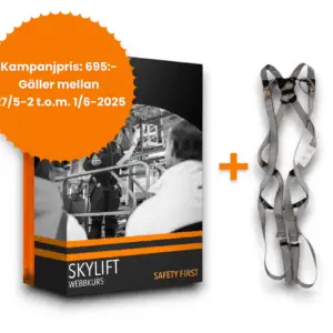 Kampanjerbjudande: Mobila arbetsplattformar (Repetitionskurs) + fallskyddsele 695:-